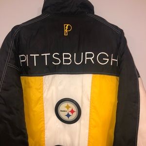 VTG Pittsburgh Steelers NFL Pro Player Jacket Men’s Large